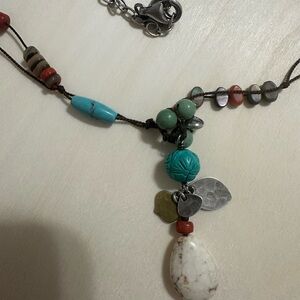 Silpada  sterling silver 925 Multi-Bead Pendant Necklace 20”